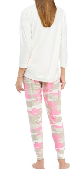 Crown & Ivy Pink Camo Jogger Pajamas Women's Sz S - Picture 2 of 8